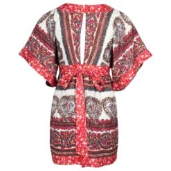 Anna Sui Mini Robe Kimono Imprimée En Soie Multicolore -ModeChic Magasin 869619 3