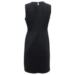 Tory Burch Mini Robe Petra Poche Avant En Laine Noire -ModeChic Magasin 869631 3