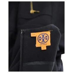 Tory Burch Mini Robe Petra Poche Avant En Laine Noire -ModeChic Magasin 869631 4