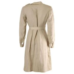 Acne Studios Robe Mi-longue Danita En Lin Beige -ModeChic Magasin 869640 3