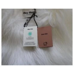 Miu Miu A/W 22 Robe Sable En Acétate Blanc -ModeChic Magasin 869659 7