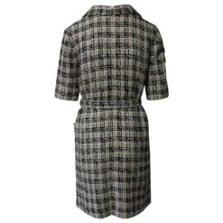 Gucci Robe Chemise En Tweed à Carreaux Square G En Coton Multicolore -ModeChic Magasin 869663 3