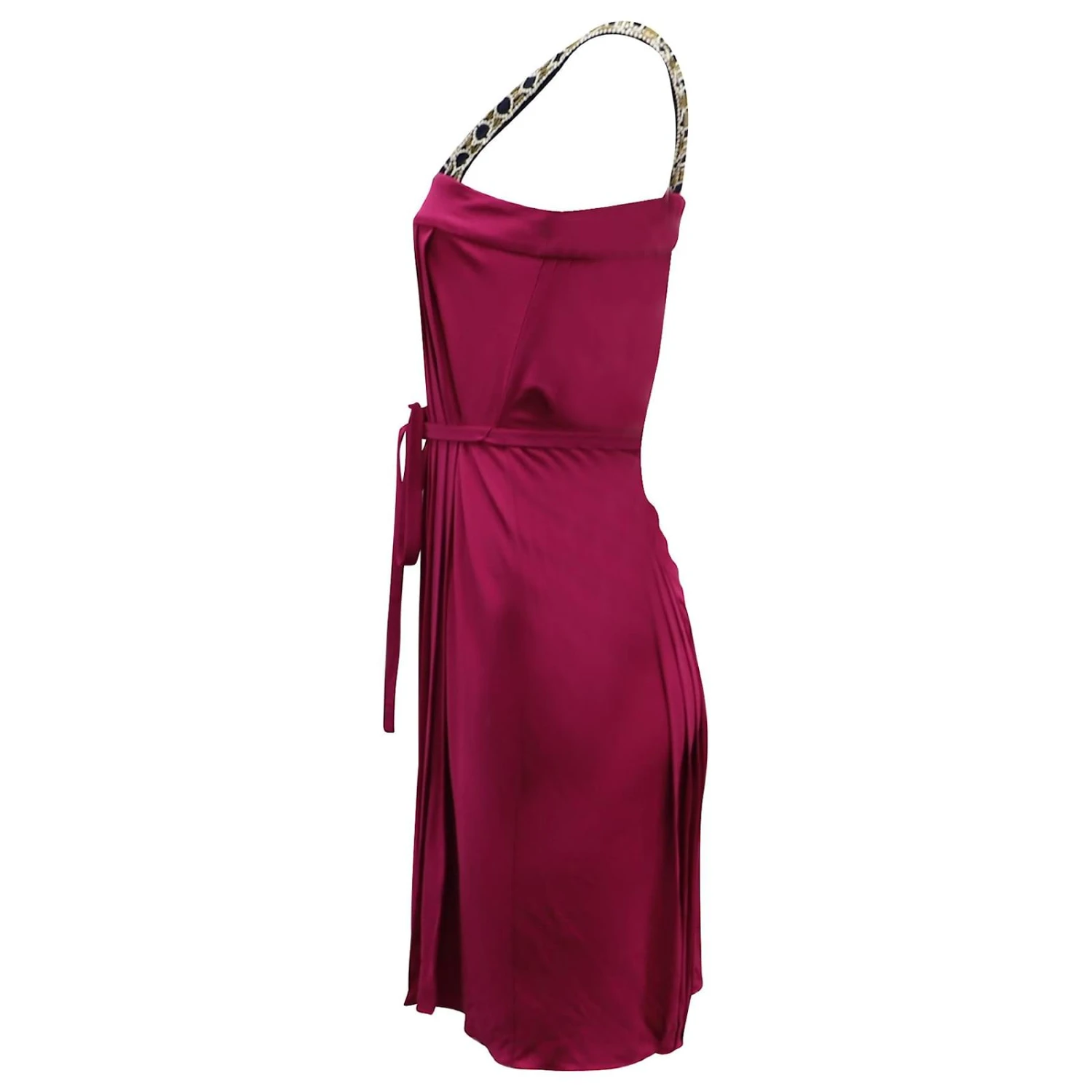 Tory Burch Robe à Bretelles Perlées En Viscose Rose 2 Tory Burch Robe à Bretelles Perlées En Viscose Rose – Image 2