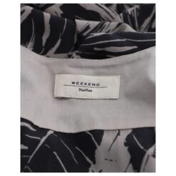 Weekend Max Mara - Robe à Col En V Et Imprimé Palmiers En Coton Beige -ModeChic Magasin 870017 4