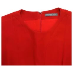 Alexander McQueen ROBE COURTE SANS MANCHES EN ACÉTATE ROUGE -ModeChic Magasin 870020 4