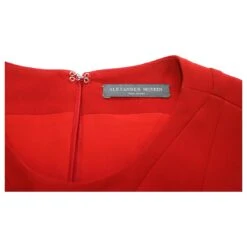 Alexander McQueen ROBE COURTE SANS MANCHES EN ACÉTATE ROUGE -ModeChic Magasin 870020 5