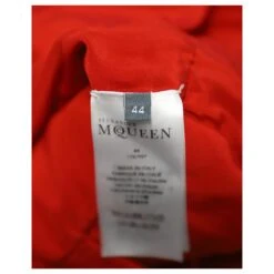 Alexander McQueen ROBE COURTE SANS MANCHES EN ACÉTATE ROUGE -ModeChic Magasin 870020 7