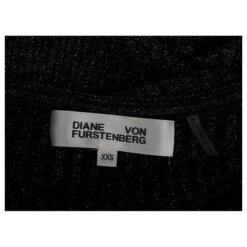 Diane Von Furstenberg Robe Portefeuille Bobbi En Laine Mérinos Noire 9 Diane Von Furstenberg Robe Portefeuille Bobbi En Laine Mérinos Noire -ModeChic Magasin 870068 5