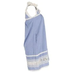 Roseanna Sea New York Robe En Dentelle Chambray En Coton Bleu -ModeChic Magasin 870159 2