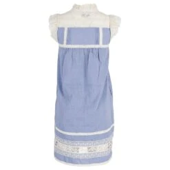 Roseanna Sea New York Robe En Dentelle Chambray En Coton Bleu -ModeChic Magasin 870159 3