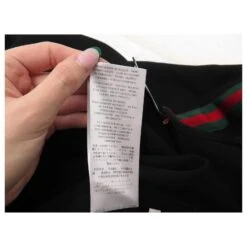 NEUF ROBE GUCCI BANDES WEB 528977 36 S VISCOSE NOIR NEW BLACK DRESS -ModeChic Magasin 870469 7