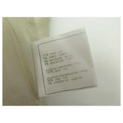 ROBE CHANEL A BRETELLES MOTIF A CARREAUX TWEED BEIGE 36 S STRAPLESS DRESS -ModeChic Magasin 870502 5