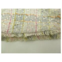 ROBE CHANEL A BRETELLES MOTIF A CARREAUX TWEED BEIGE 36 S STRAPLESS DRESS -ModeChic Magasin 870502 6