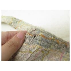 ROBE CHANEL A BRETELLES MOTIF A CARREAUX TWEED BEIGE 36 S STRAPLESS DRESS -ModeChic Magasin 870502 8