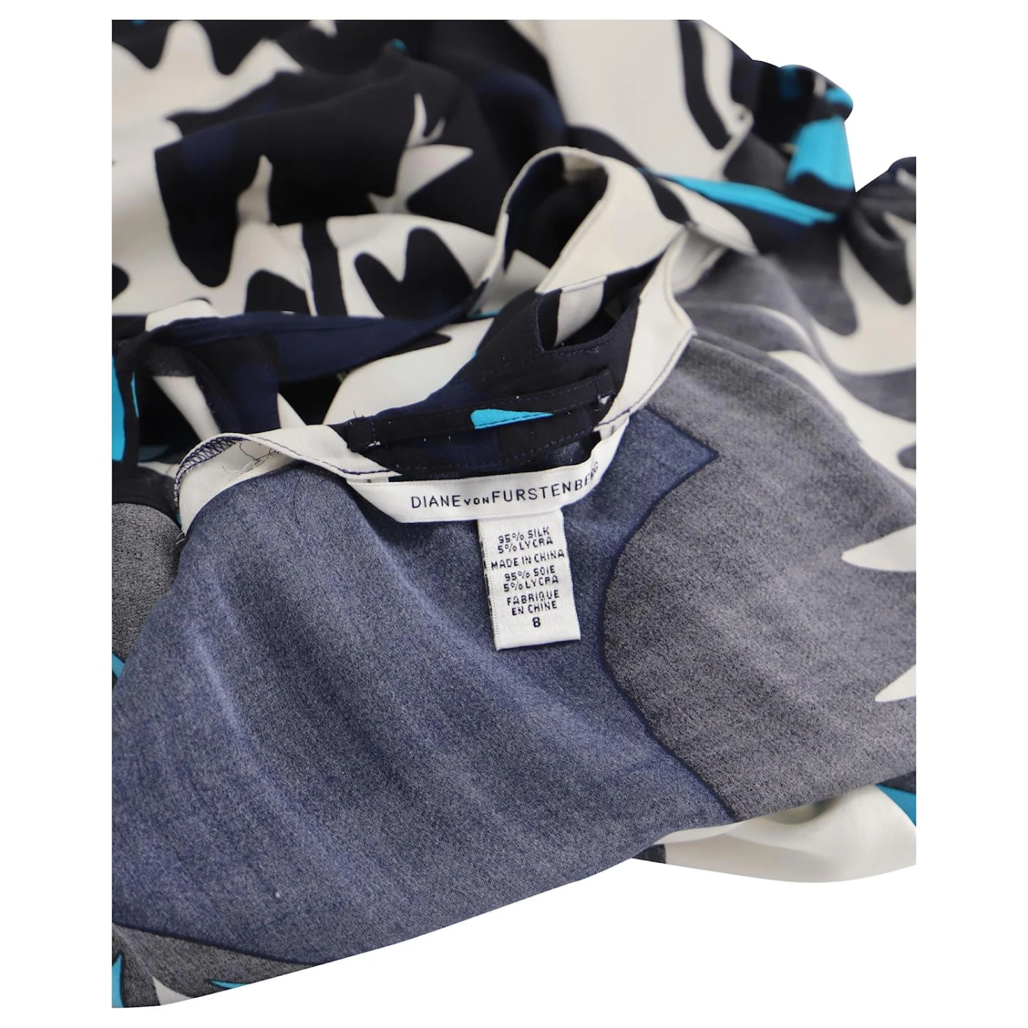 Diane Von Furstenberg Robe Droite à Ceinture En Soie Multicolore 4 Diane Von Furstenberg Robe Droite à Ceinture En Soie Multicolore – Image 4