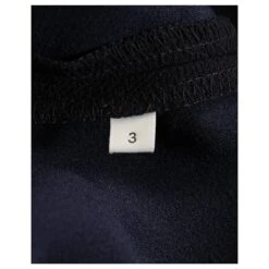 Sandro Paris Robe Mi-longue à Volants En Polyester Bleu Marine -ModeChic Magasin 871118 7