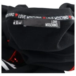 Love Moschino - Robe Pull à Imprimé Cœurs En Coton Noir -ModeChic Magasin 871155 4