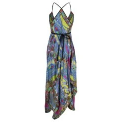 Etro Maxi Robe Halter Imprimée En Soie Multicolore -ModeChic Magasin 871183 3