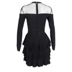 Elie Saab Mini Robe En Dentelle En Viscose Noire -ModeChic Magasin 871242 3