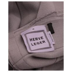 Robe Fourreau Bandage Herve Leger En Rayonne Gris Clair -ModeChic Magasin 872505 4