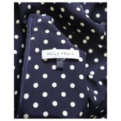 Bella Freud Angelica Robe Longue à Pois En Soie Imprimée Noire -ModeChic Magasin 872605 5