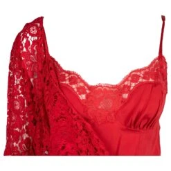 Dolce & Gabbana Robe En Dentelle Brodée Rouge 8 Dolce & Gabbana Robe En Dentelle Brodée Rouge -ModeChic Magasin 873476 3