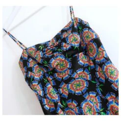 Autre Marque Robe Longue Saloni Renee Dragon Fruit Multicolore -ModeChic Magasin 873905 4