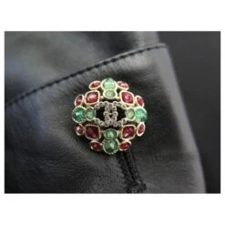 NEUF ROBE CHANEL SANS MANCHE P73727 34 36 S GRIPOIX EN CUIR LEATHER DRESS Noir -ModeChic Magasin 875144 9