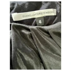 Diane Von Furstenberg Robe Lesley Vintage Noir Métallisé DvF 11 Diane Von Furstenberg Robe Lesley Vintage Noir Métallisé DvF -ModeChic Magasin 876432 6