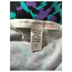 Diane Von Furstenberg Robe Réédition Vintage DvF Avec Motif "Acid Leopard" Multicolore -ModeChic Magasin 877272 4