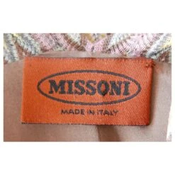 Missoni - Robe Longue En Maille Zigzag à Chevrons Marron -ModeChic Magasin 878547 5