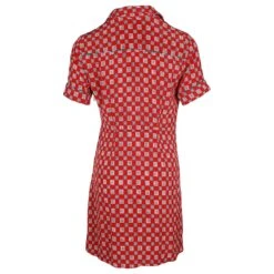 Sandro Paris Mini Robe Imprimée Nouée Devant En Soie Rouge -ModeChic Magasin 878898 3