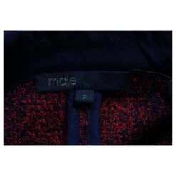 Maje Robe Chemise à Carreaux En Polyester Rouge -ModeChic Magasin 878904 4