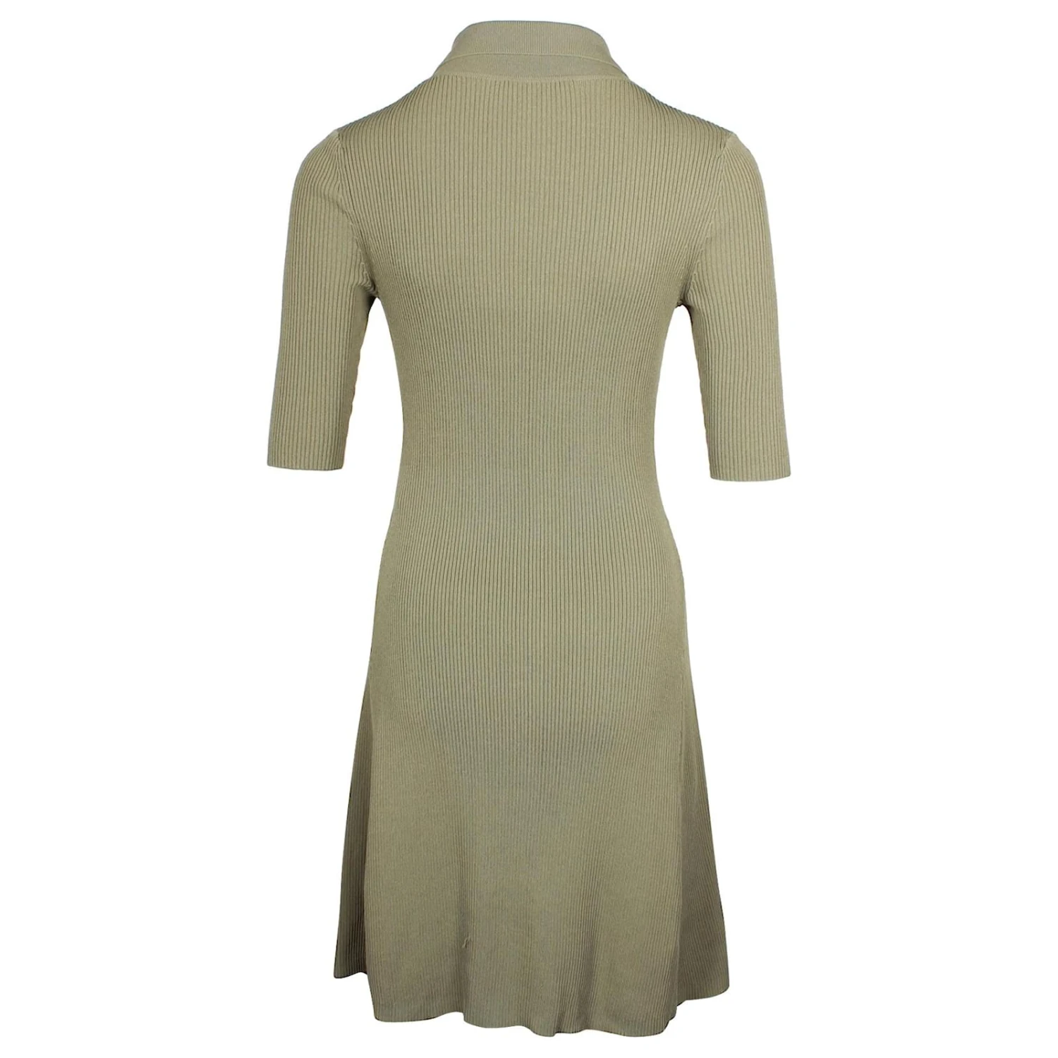 Robe Chemise En Maille Maje En Viscose Olive Vert Vert Olive 3 Robe Chemise En Maille Maje En Viscose Olive Vert Vert Olive – Image 3