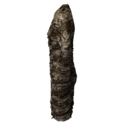 Ganni Robe Courte Froncée En Polyamide Imprimé Marron -ModeChic Magasin 879050 2