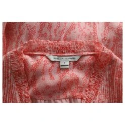 Diane Von Furstenberg Mini Robe Plissée Imprimée En Soie Rose -ModeChic Magasin 879084 4