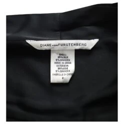 Diane Von Furstenberg Mini Robe Style Portefeuille En Soie Noire -ModeChic Magasin 879140 4