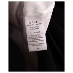 A.l.C. Robe Alexis Festonnée En Viscose Noire -ModeChic Magasin 879201 5