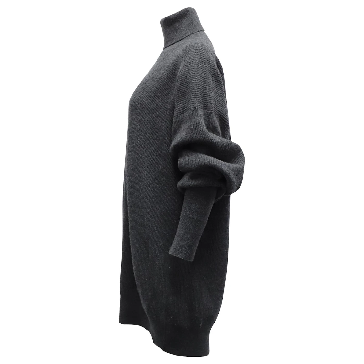 Maison Martin Margiela Maison Margiela Robe Pull à Col Roulé En Laine Grise 2 Maison Martin Margiela Maison Margiela Robe Pull à Col Roulé En Laine Grise – Image 2