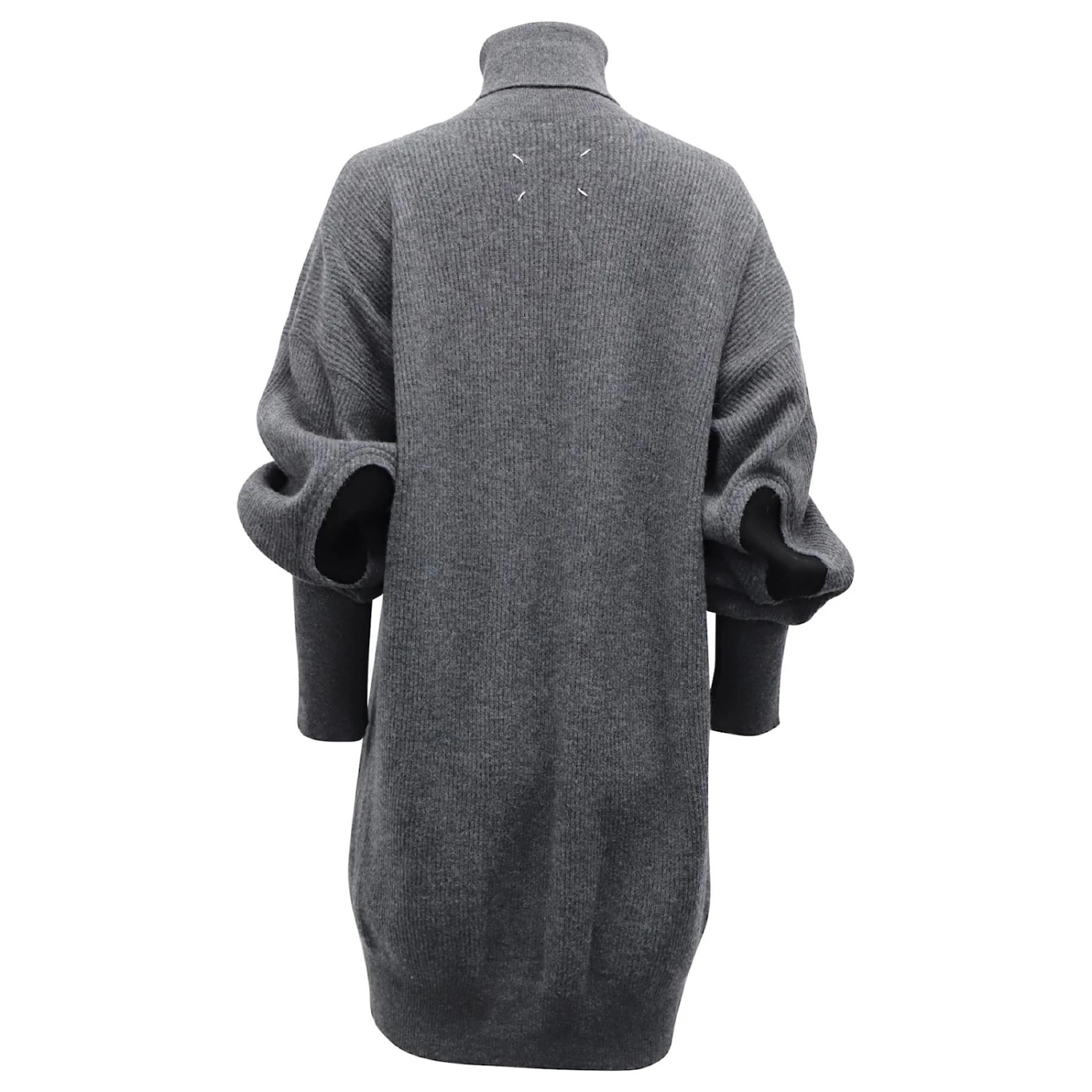 Maison Martin Margiela Maison Margiela Robe Pull à Col Roulé En Laine Grise 3 Maison Martin Margiela Maison Margiela Robe Pull à Col Roulé En Laine Grise – Image 3
