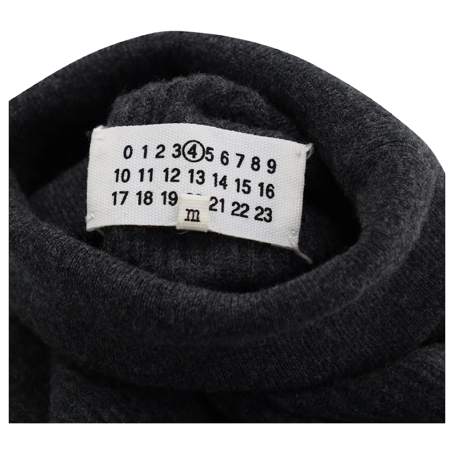 Maison Martin Margiela Maison Margiela Robe Pull à Col Roulé En Laine Grise 4 Maison Martin Margiela Maison Margiela Robe Pull à Col Roulé En Laine Grise – Image 4