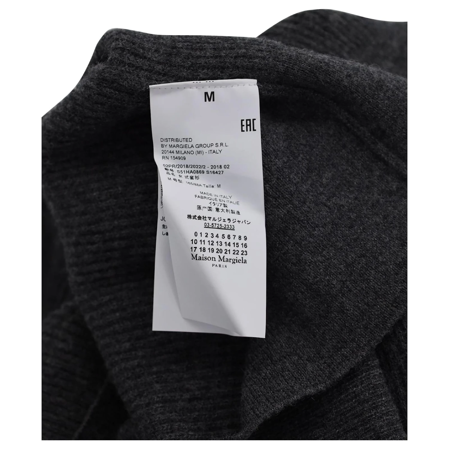 Maison Martin Margiela Maison Margiela Robe Pull à Col Roulé En Laine Grise 5 Maison Martin Margiela Maison Margiela Robe Pull à Col Roulé En Laine Grise – Image 5