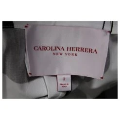 Carolina Herrera Robe Chemise Oversize à Pois En Coton Blanc Et Noir -ModeChic Magasin 880191 4