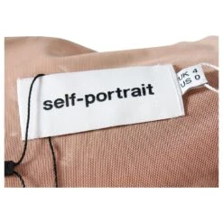 Self Portrait Self-Portrait Azaelea Robe Midi En Coton Blanc -ModeChic Magasin 880193 6