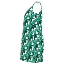 Dolce & Gabbana Mini Robe Trapèze à Imprimé Feuille De Bananier En Coton Vert -ModeChic Magasin 882410 3