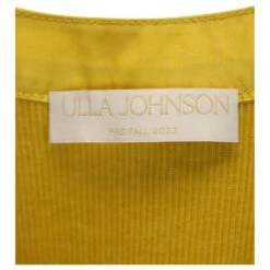 Ulla Johnson Robe Midi Lilith En Coton Jaune -ModeChic Magasin 882433 3