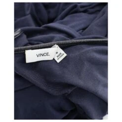 Robe Droite Vince En Coton Bleu Marine -ModeChic Magasin 882457 4