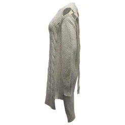 Maison Martin Margiela MM6 Robe Pull Maison Margiela En Laine Ivoire Blanc Écru -ModeChic Magasin 882509 2