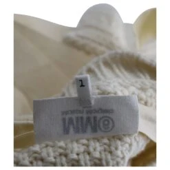 Maison Martin Margiela MM6 Robe Pull Maison Margiela En Laine Ivoire Blanc Écru -ModeChic Magasin 882509 5