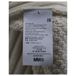 Maison Martin Margiela MM6 Robe Pull Maison Margiela En Laine Ivoire Blanc Écru -ModeChic Magasin 882509 6